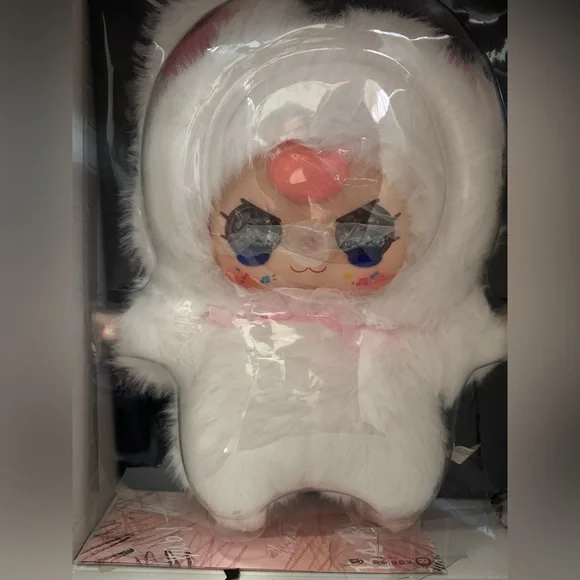 Authentic Baby Three 800% AI - White Cat SPECIAL EYES - glitter crying eyes - Picture 3 of 4